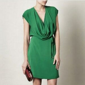 Diane Von Furstenberg Emerald Green Mini Dress